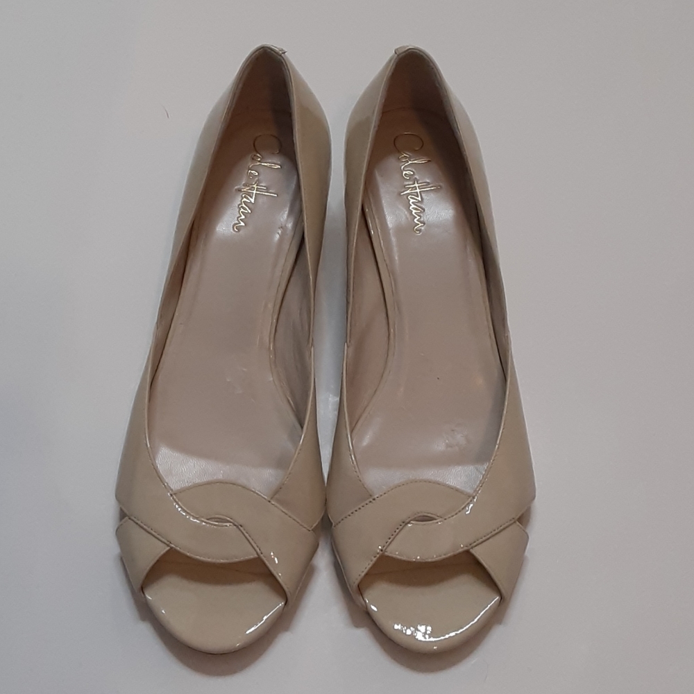 Cole Haan Darlene Patent Leather Low Wedge